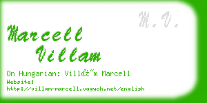 marcell villam business card